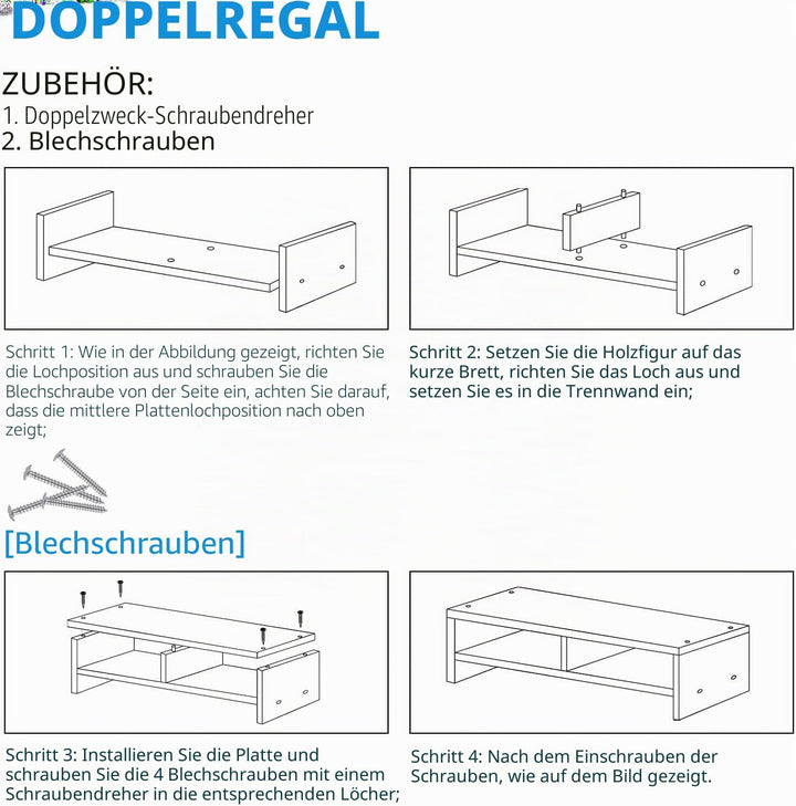 Holz Laptopständer 2-stufiger Laptopständer &amp; Monitorständer mit Ablagefach, ergonomische Monitorerh