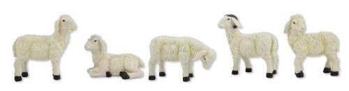 Schafe 5tlg. Set für 20cm Figuren, Höhe ca. 9,3 cm