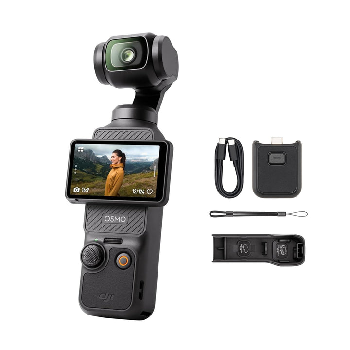 DJI Osmo Pocket 3 Standard, vlog Kamera 4K mit 1-Zoll-CMOS und 4K/120 fps Video, 3-Achsen-Stabilisie