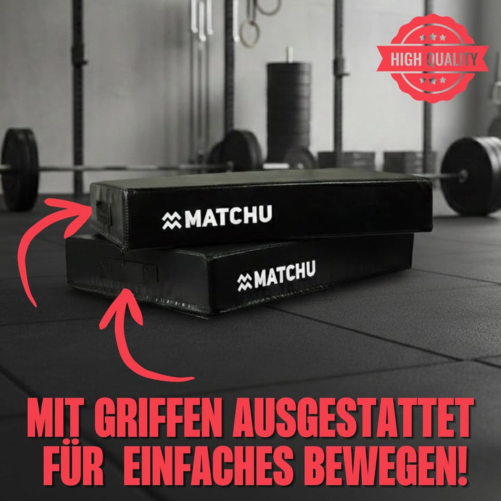 MATCHU - Drop Pads - 2er Set - Hochwertige Dämpfung - Strapazierfähiger Schaumstoff - Strapazierfähi
