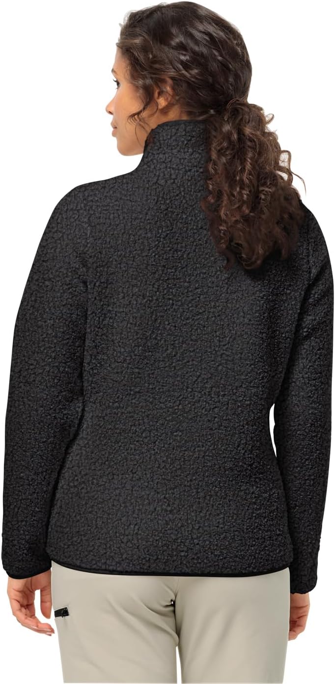 Jack Wolfskin Damen High Curl Jacket W Fleece-Jacke, Schwarz