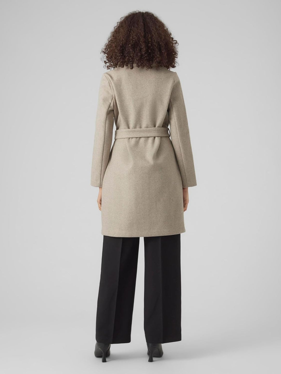 VERO MODA Female Mantel VMPOPALLY Mantel | Coat L Silver Mink/Detail:melange, L Silver Mink/Detail:m