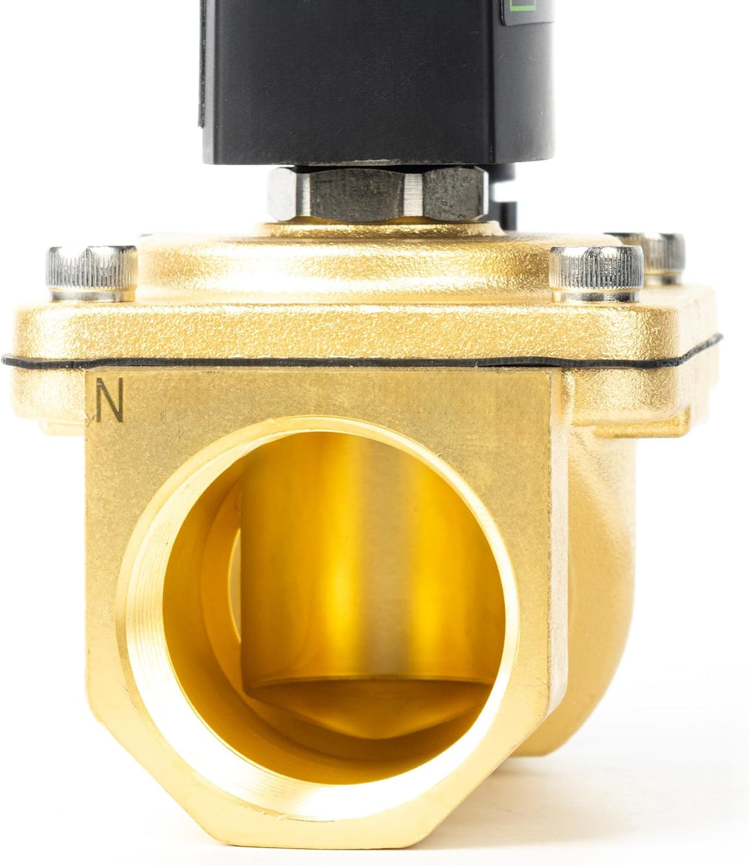 U.S. Solid 1-1/4" Magnetventil - Messing AC 230V mit Viton-Dichtung, stromlos geschlossen, Anschluss