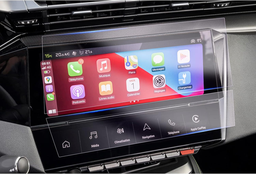 GAFAT 4 Stück Peugeot 308 408 SW 2021 2022 2023 Schutzfolie für i-Cockpit + i-Toggles, Peugeot 308 P