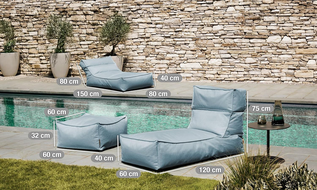 Blomus Outdoor Hocker -Stay- Wasserfest (Ocean) Ocean One Size, Ocean One Size