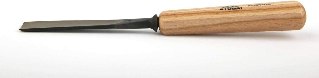 STUBAI Stemmeisen Stechbeitel Serie 52 - Form 4 | Gerades Flacheisen - 18 mm, mit Holzgriff, zum Vor