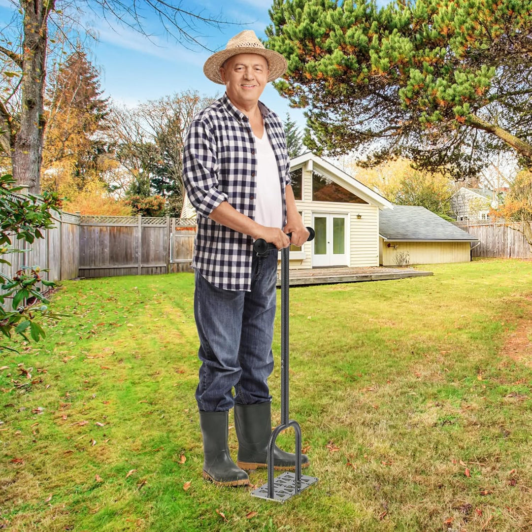 BeneLabel Rasenlüfter Spike, Manuell Rasen Belüfter Gardena Aerifiziergabel Gras Rasenspecht Rasenlo