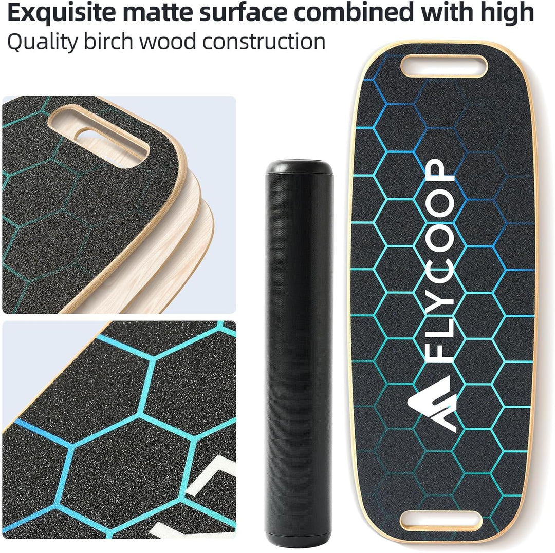 Balance Board Erwachsene Balancierbrett Holz Indoorboard Surf Skateboard Indoor Surfboard Trickboard