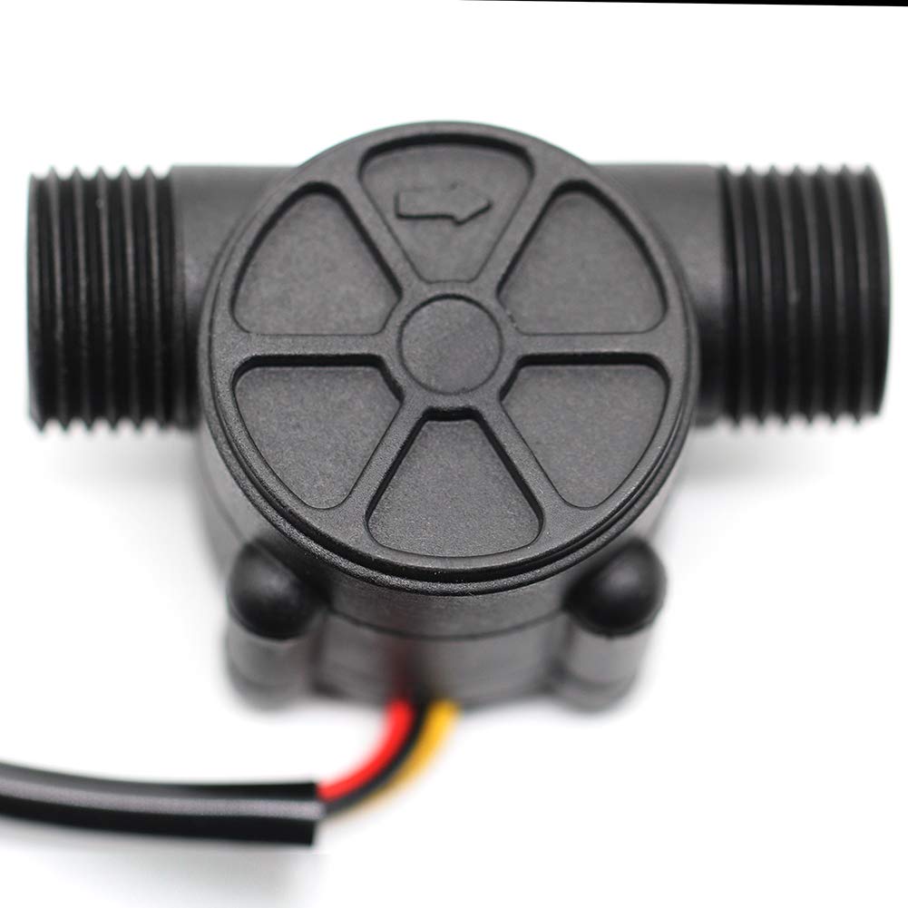 Wasserdurchflussmesser, LCD-Display, Controller + G3/4 Zoll Wasserhall-Sensor, Durchflussmesser, Zäh