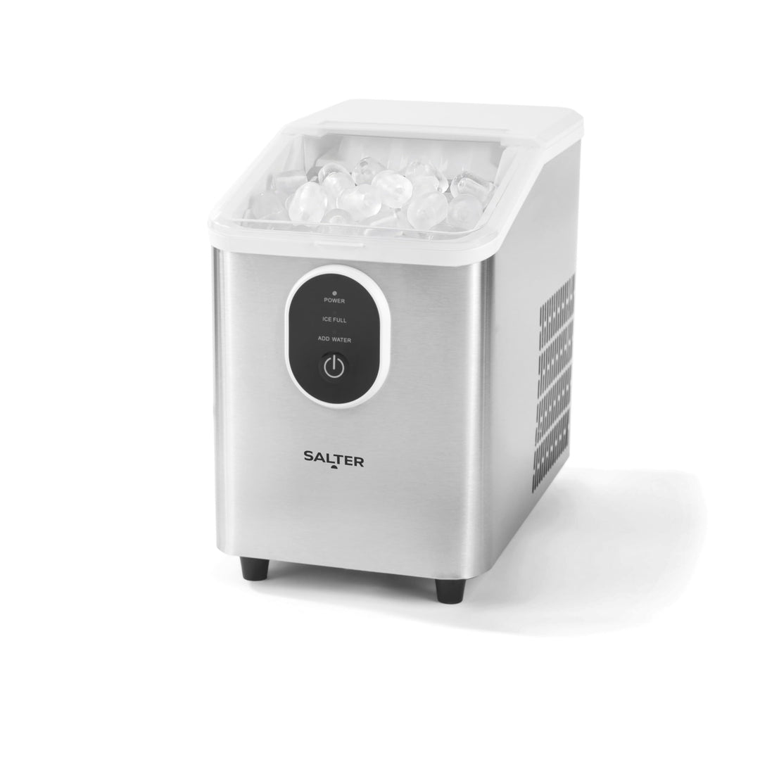 Salter Elektrischer Eiswürfelbereiter – Tisch-Eiswürfelmaschine, 8 Würfel in 8,5 Minuten, Eiskalte G