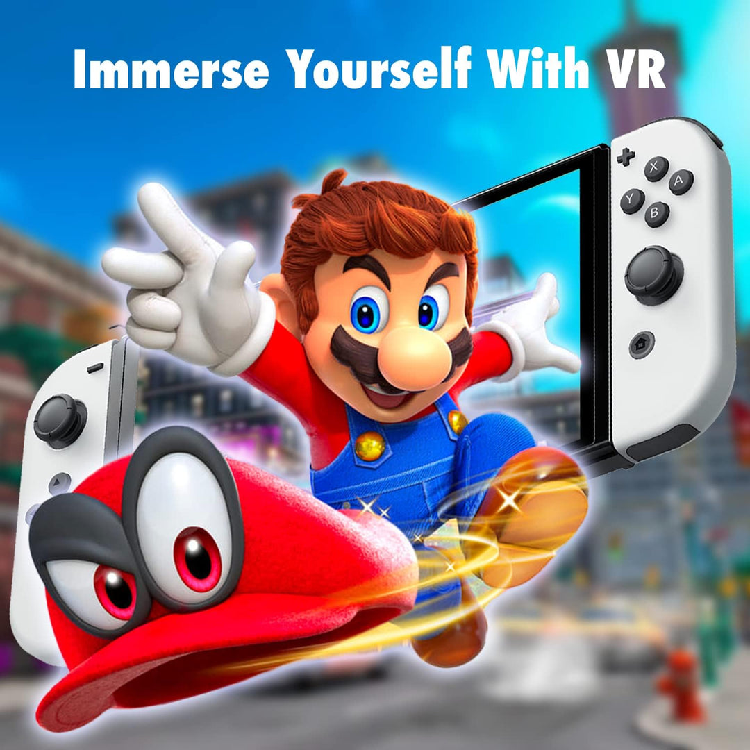 Orzly VR-Headset für Nintendo Switch und Switch-OLED-Konsole mit verstellbarem Objektiv für EIN Virt