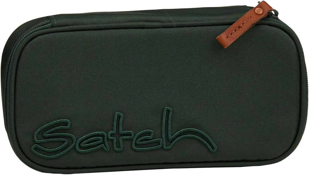 satch Schlamperbox extra gross inkl. Trennfach Reissverschlussfach Stiftehalter Geodreieck Sichtfens