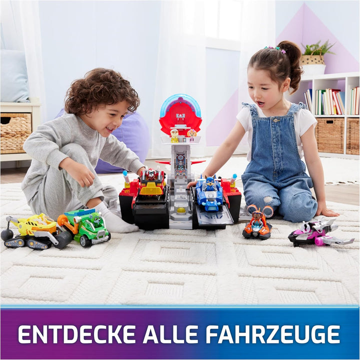 PAW PATROL: Der Mighty Kinofilm, Marine Hauptquartier Spielset, mit Chase Spielfigur und Superhelden