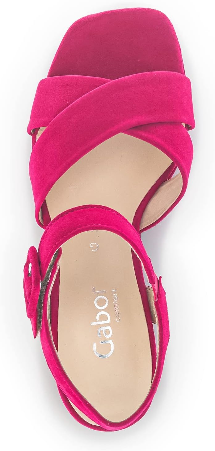 Gabor Damen Riemchensandalen, Frauen Sandalen,Moderate Mehrweite (G) 37 EU Pink, 37 EU Pink