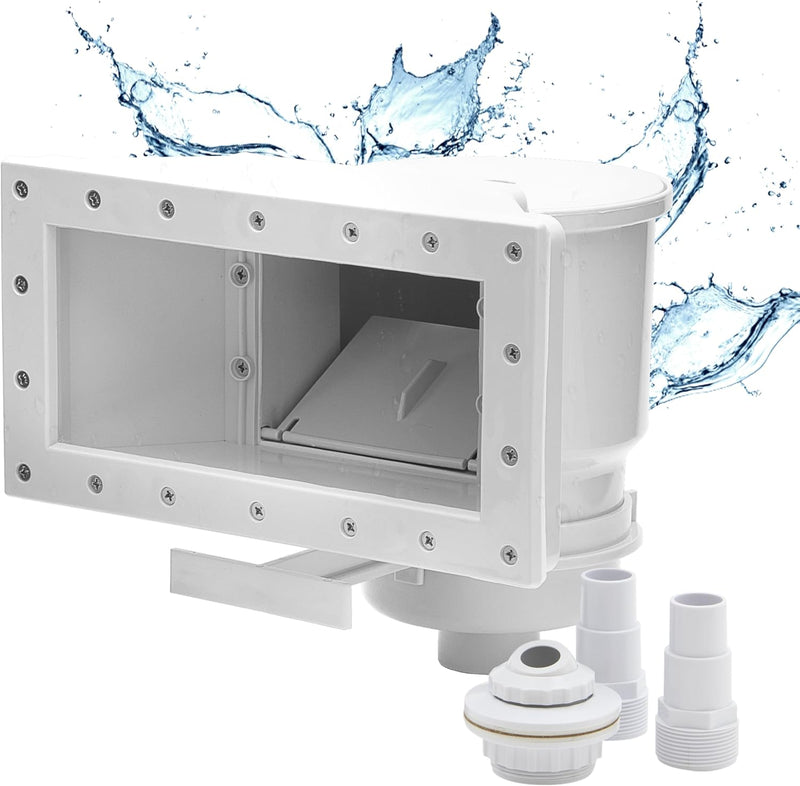 Hafix GmbH Breitmaul-Skimmer Poolskimmer Set Einbauskimmer Einlaufdüse Wandskimmer Set