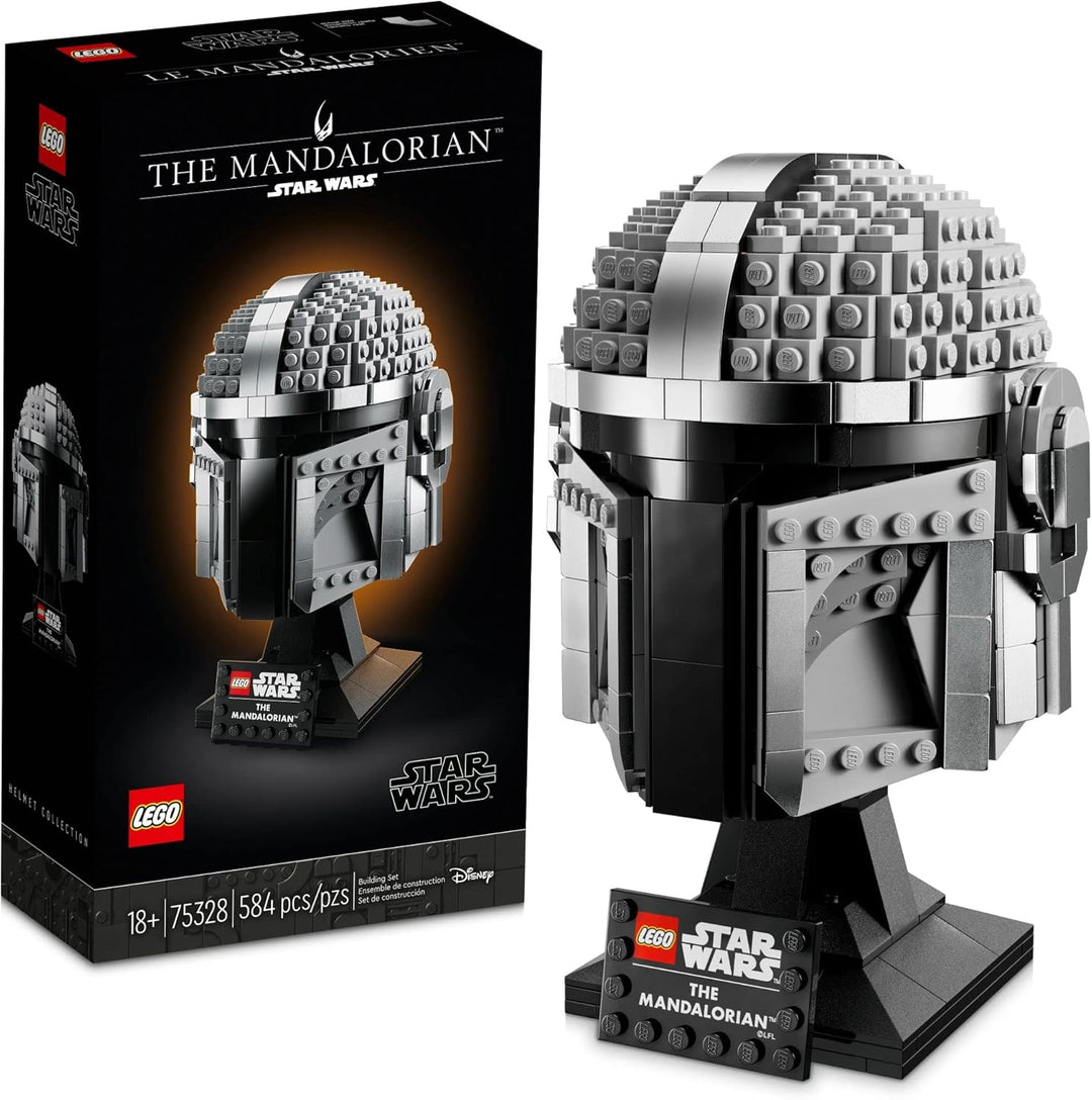 LEGO Star Wars 75328 The Mandalorian Helm, kreatives Bauset für Erwachsene, Sammlerstück, Bau- und A