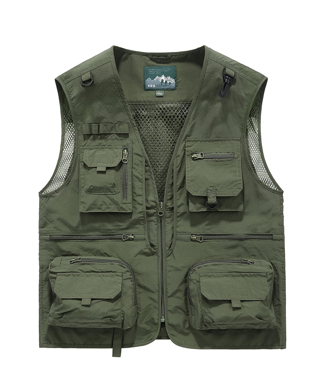 Herren Outdoor Weste Freizeit Schnelltrocknende Anglerweste mit vielen Taschen Sommer Ärmellos Jacke