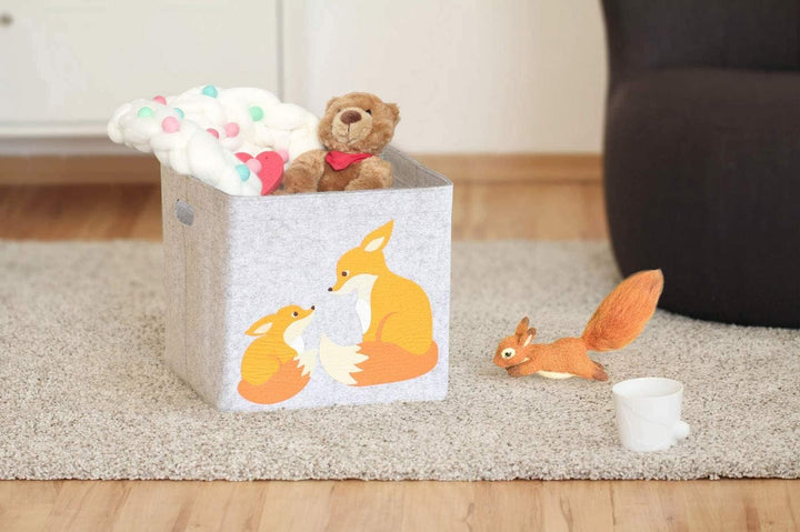 Aufbewahrungsbox Kinderzimmer/Spielzeugkorb LuckySign-Care (Fuchs), Fuchs