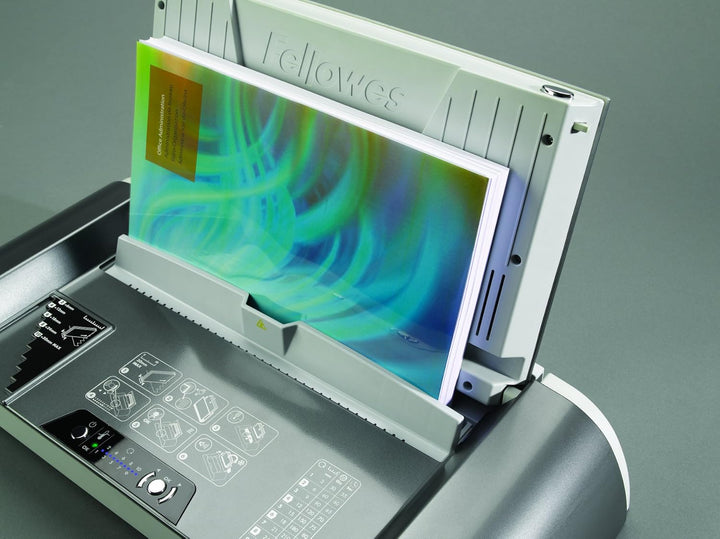 Fellowes 5641001 Büro Thermobindegerät Helios 30 platin/schwarz Kapazität: 300 Blatt, Kapazität: 300