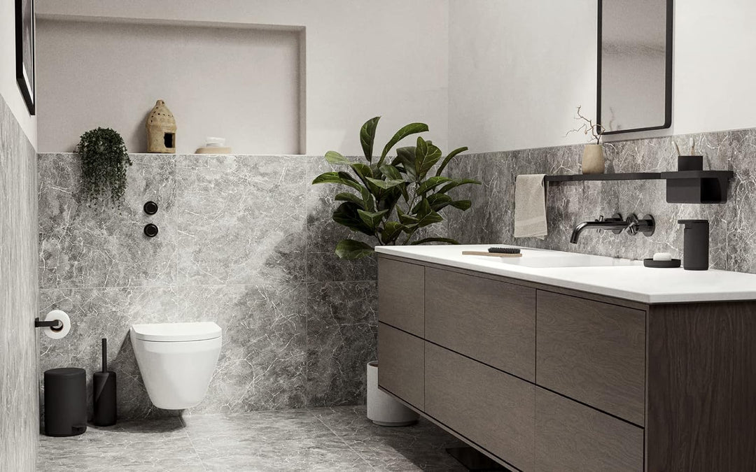 Zone Denmark Rim Duschregal, 22 x 11,4 x 2 cm, Schwarz Schwarz 22 x 11,4 x 2 cm, Schwarz 22 x 11,4 x