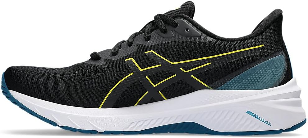 ASICS Herren Gt-1000 12 Sneaker 40 EU Black Bright Yellow