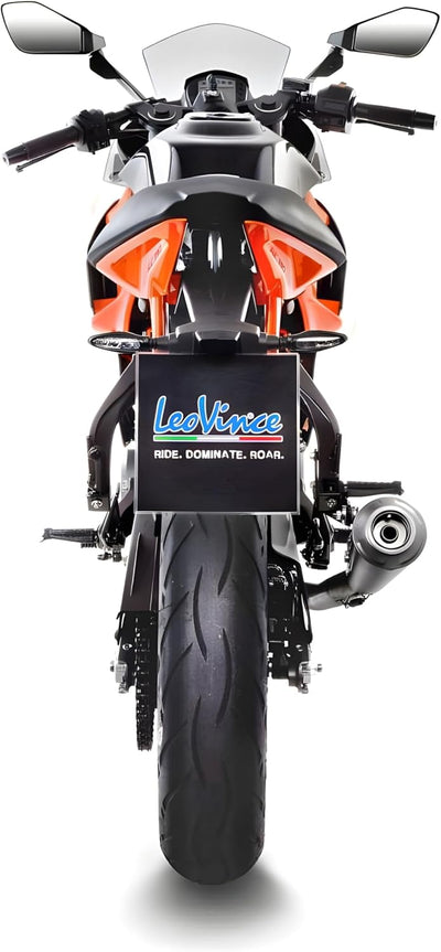 Endschalldämpfer/Auspuffanlage LeoVince SLIP-ON SBK GP ONE, Edelstahl, mit Zulassung für KTM Duke 12