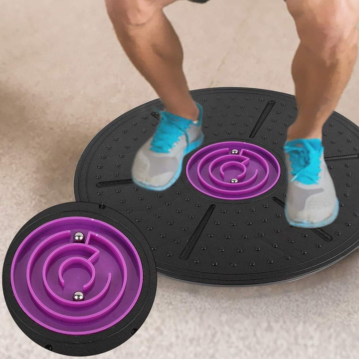 Ejoyous Balance Board, rutschfeste Wackelbrett Lila Labyrinth Balancebrett Gym Fitness Übung Reha-Tr
