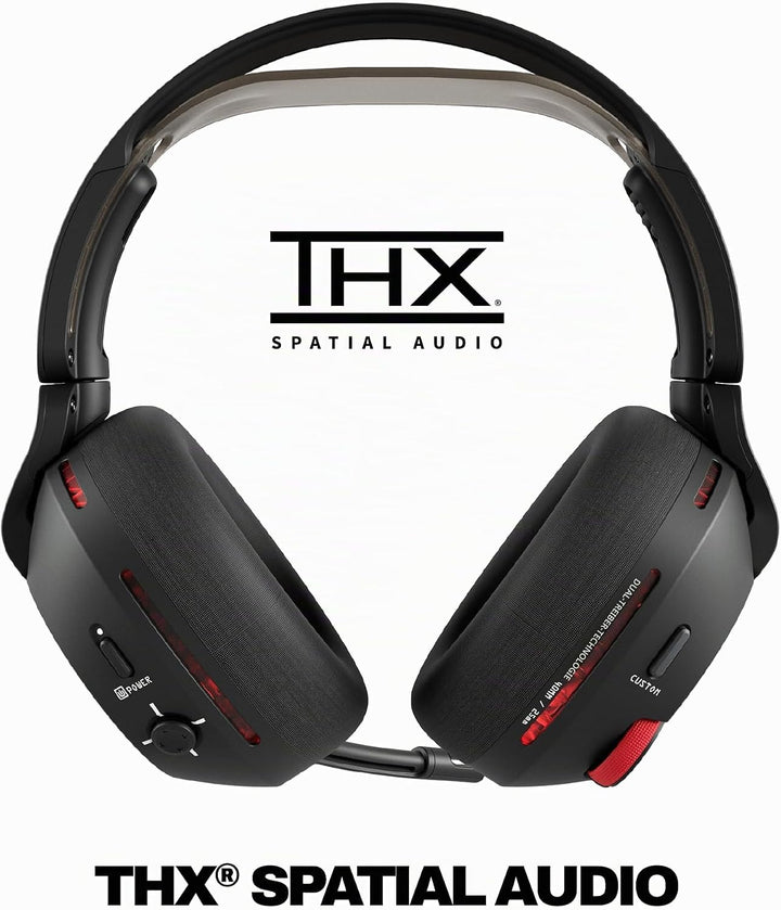 Skullcandy Crusher PLYR 720 Wireless Gaming Headset, Ultimate Immersion and Comfort, THX Spatial Aud