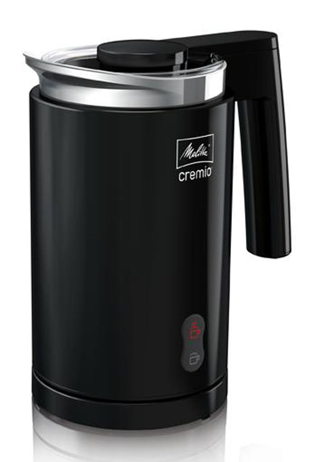 Melitta, Milchaufschäumer, Für kalte und warme Milch, Cremio, Schwarz, Schwarz