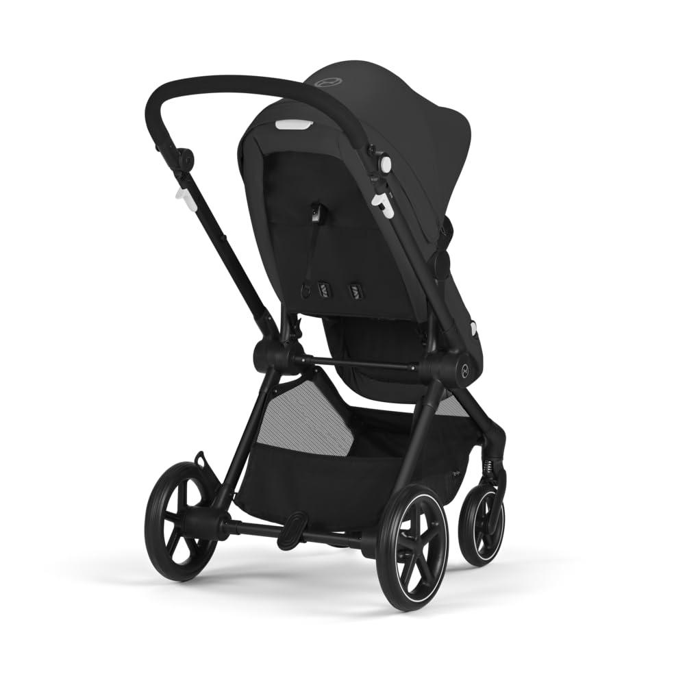 CYBEX Gold Kinderwagen EOS 2-in-1, Reisesystem, Ab Geburt bis 22 kg (ca. 4 Jahre), Moon Black Moon B
