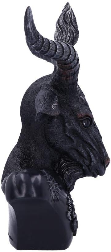 Nemesis Now Himmlische Baphomet-Büste, Polyresin, 33 cm, Schwarz/silberfarben
