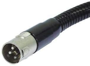 INNA-Glas Schwanenhals für Mikrofone mit f/m XLR Anschluss, 47cm, schwarz - Mikrofonarm/Mikrofonansc