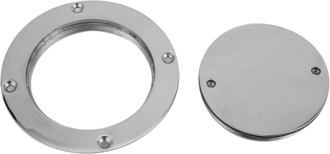Bootsdeck, 4in Innendurchmesser Edelstahl Runde Access Hatch Cover mit abnehmbarem Deckel und Schlüs