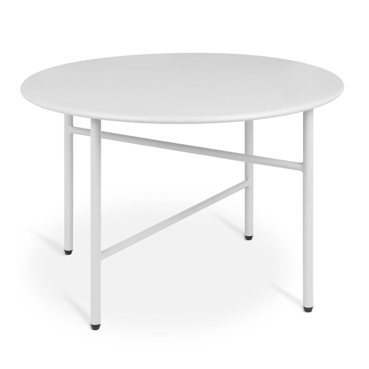 Beistelltisch Outdoor Gartentisch Rund Ø 53 cm Tischplatte Kratzfest – Stabiler Wohnzimmer Couchtisc