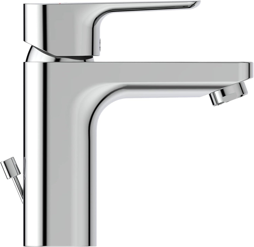 Ideal Standard BC570AA Ceraplan III Slim Waschtischarmatur Slim Grande mit Zugknopf-Ablaufgarnitur A
