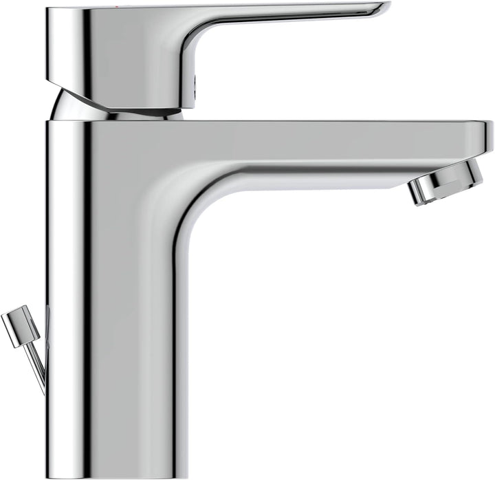 Ideal Standard BC570AA Ceraplan III Slim Waschtischarmatur Slim Grande mit Zugknopf-Ablaufgarnitur A