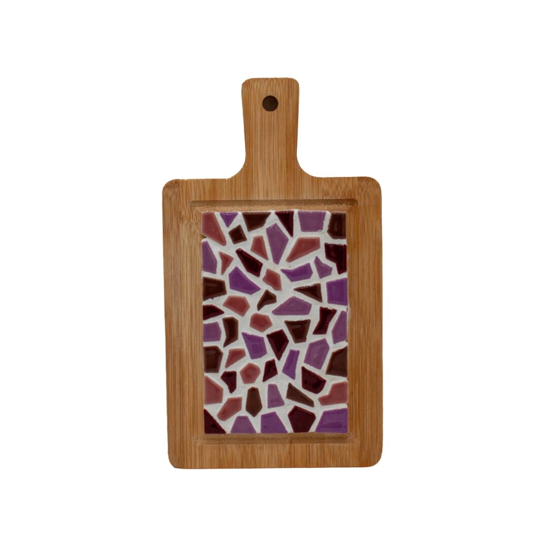Little Creations mosaik Mini-Servierbrett Altrosa | DIY Bastelset Erwachsene | Gestalte deine eigene