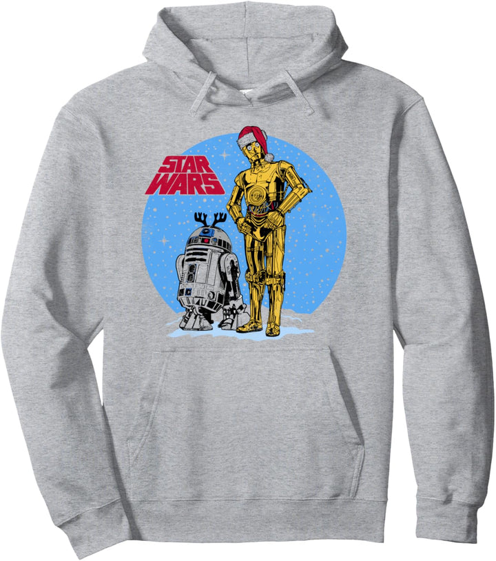 Star Wars R2-D2 & C-3PO Snowy Christmas Portrait Pullover Hoodie