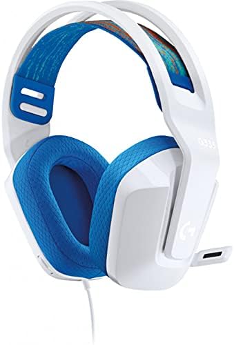Logitech G335 Kabelgebundenes Gaming-Headset, Flip-to-Mute-Mikrofon, 3,5 mm Audioanschluss, Memory-S