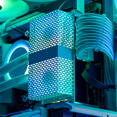 Annadue Speicherkühlkörper, RAM-Speicherkühler 4Pin PWM/L ED 3Pin ARGB RAM-Lüfterkühler mit Dual 502