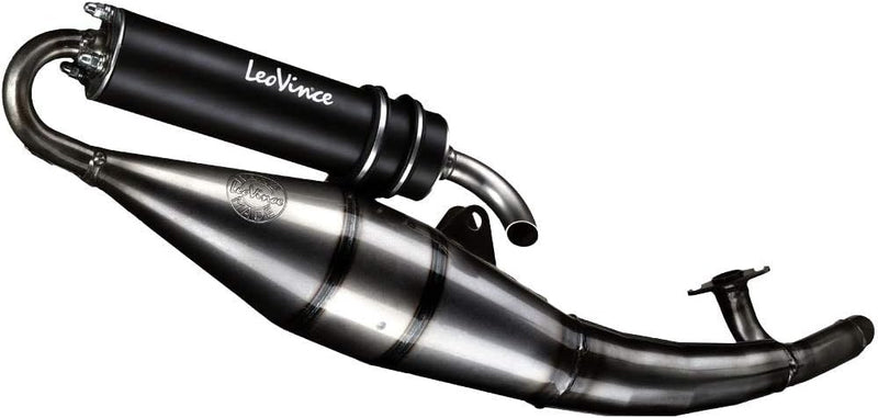 Auspuffanlage LeoVince Komplettanlage HAND MADE TT Black Edition, Aluminium schwarz, mit Zulassung f
