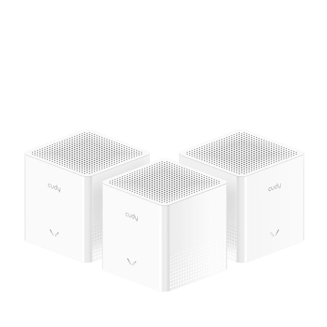 Cudy AX3000 Wi-Fi 6 Whole Home Mesh System, 2500 m², M3000S 3er-Pack