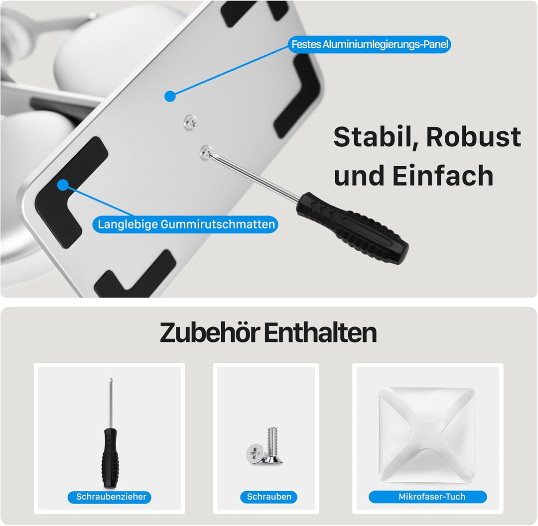 AirPods Max Ständer mit Schlafmodus, Aluminium Kopfhörerhalterung für Schreibtisch, rutschfest & kra