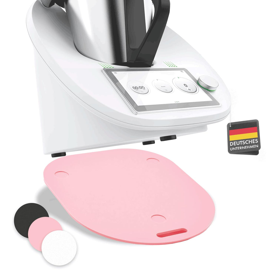 Gleitbrett für Thermomix TM6 & TM5 in rosa - Hochwertiger Gleiter aus Premium Acrylglas – Rollbrett
