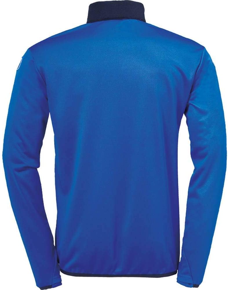 uhlsport Unisex Kinder Offense 23 1/4 Zip Top Sweatshirt 128 Azurblau/Marine/Weiss, 128 Azurblau/Mar