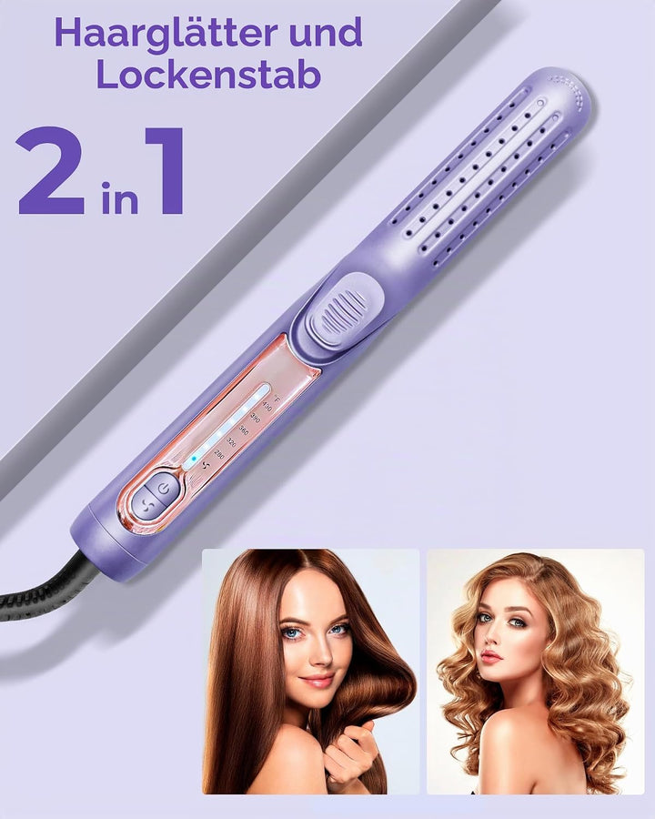 OKWRAP Air Haarglätter, Haarglätter mit Luft, Glätteisen Keratin 140-220°C, Air Straightener LED Dis