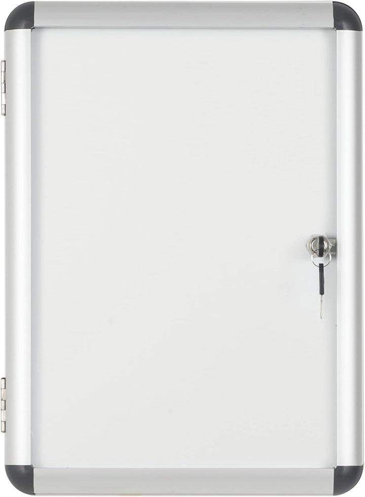 Bi-Office Schaukasten Vitrine "Enclore", Whiteboard, Mangetische Innenfläche, geeignet für 2 x DIN A