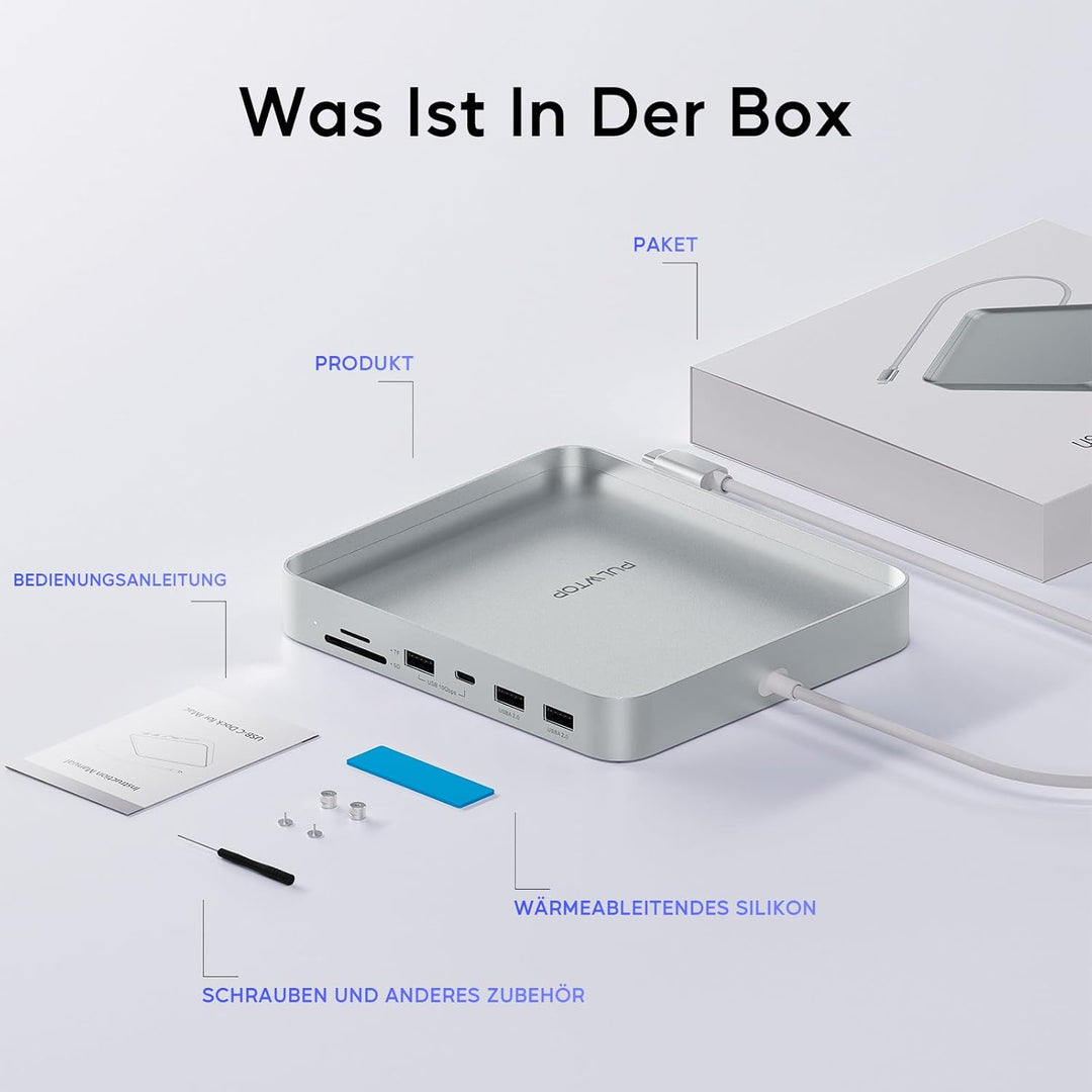 USB C HUB Für iMac 24" 2021/2023/2024, 7 In 1 iMac USB-Hub Für iMac M1/M3/M4, iMacZubehör Mit USB C