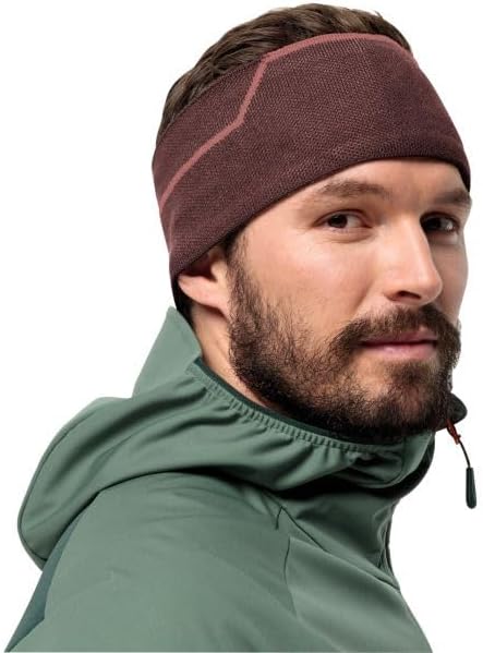 Jack Wolfskin ALPSPITZE Headband L dark maroon, L dark maroon