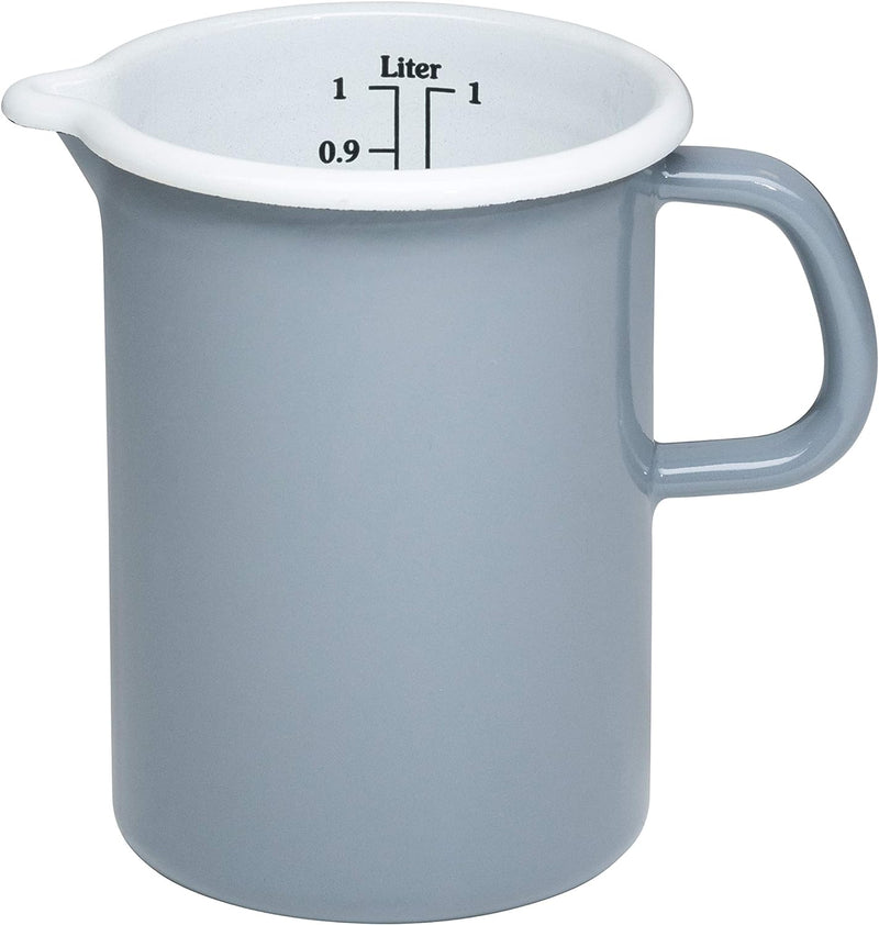 Riess, 0338-065, Küchenmass 9, CLASSIC - PURE GREY, 10 cm Durchmesser, Höhe 14.8 cm, Inhalt 1 Liter,
